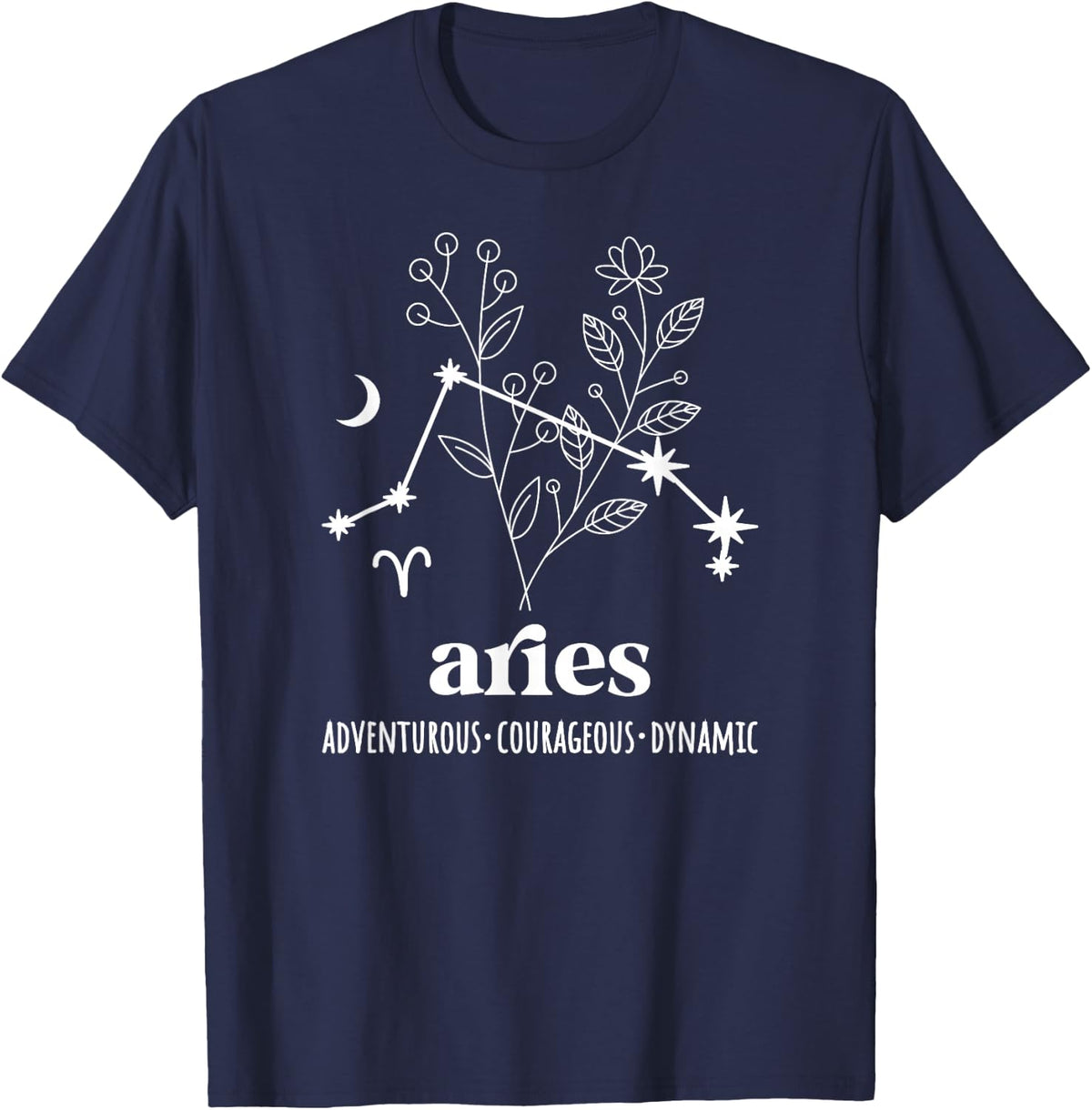 Aries Definition Aries Zodiac Sign Aries Birthday T-Shirt - Navy Blue