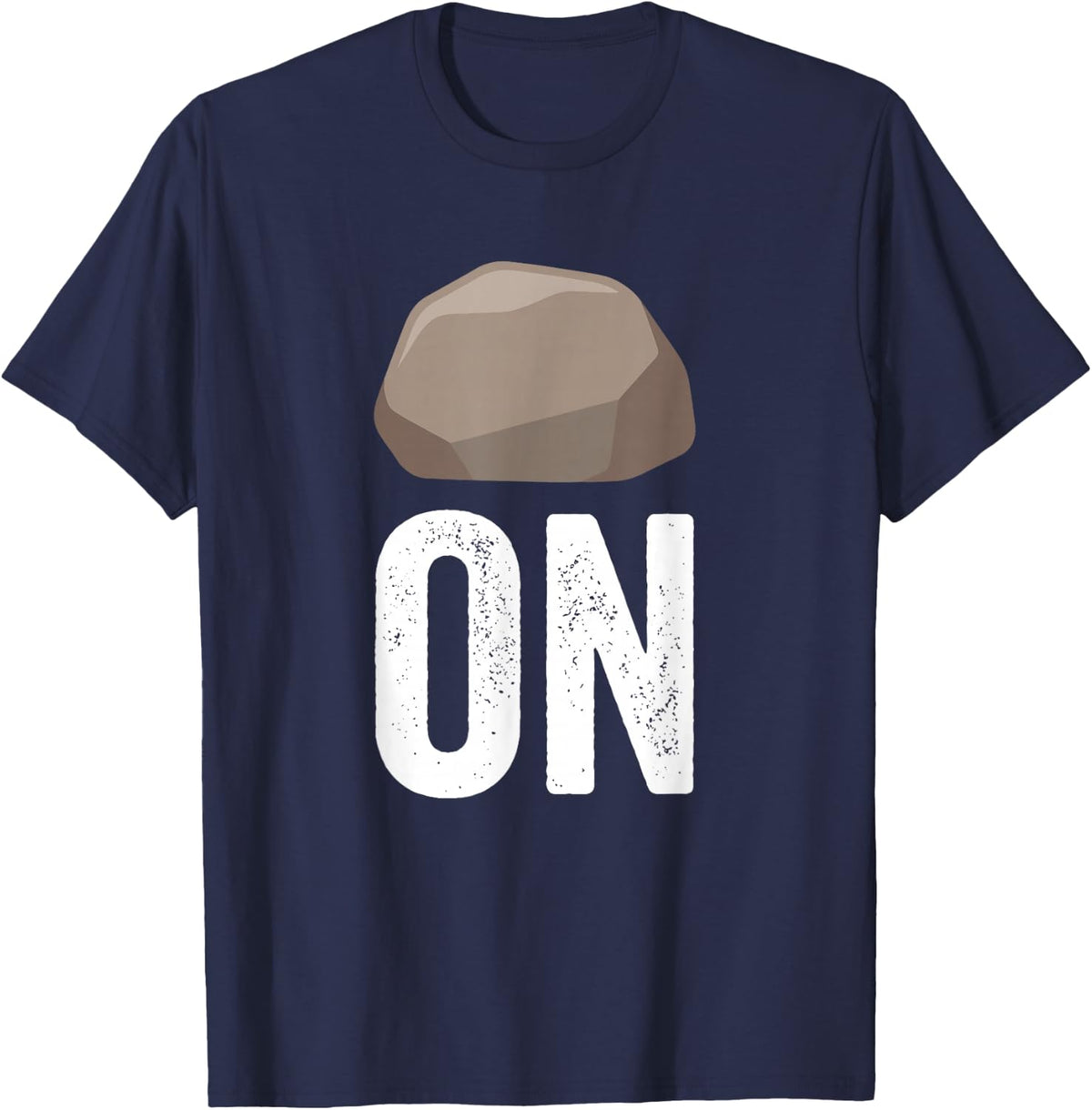 Funny Rock On Rocks Hunter Tee Rockhound Fossils Collecting T-Shirt - Navy Blue