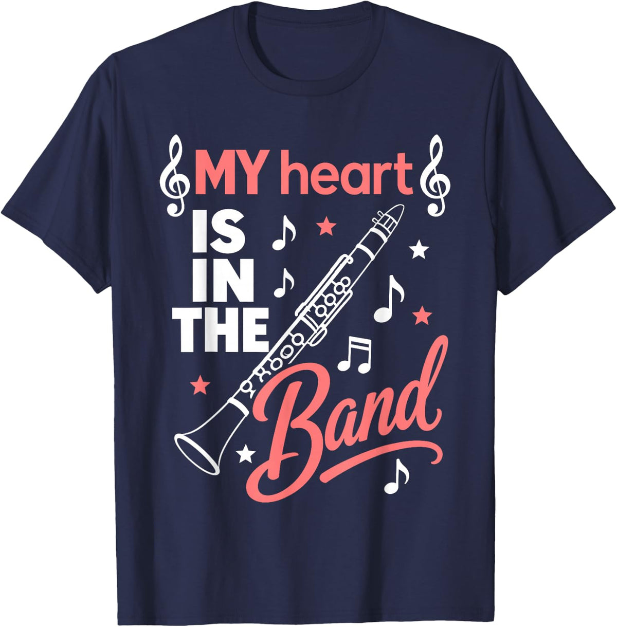 Clarinet Mom Design for Mom Mother Clarinetist Clarinet Mom T-Shirt - Navy Blue