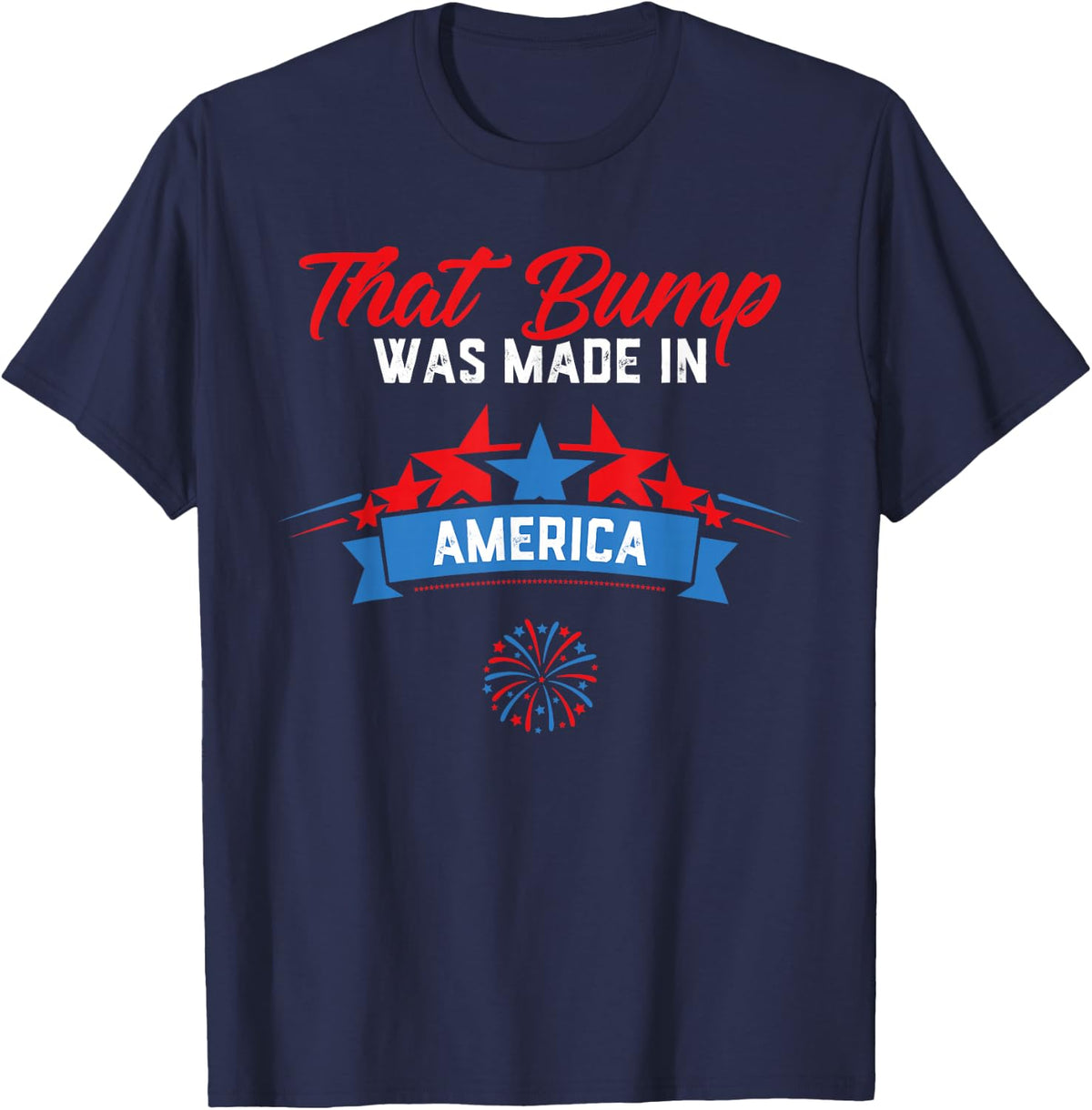 4th of July Pregnancy Announcement Shirt for Dad to Be Men T-Shirt - Navy Blue