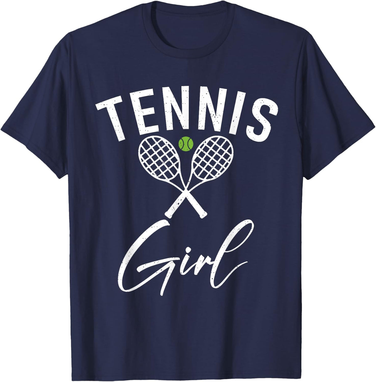 Tennis Girl T-Shirt - Navy Blue