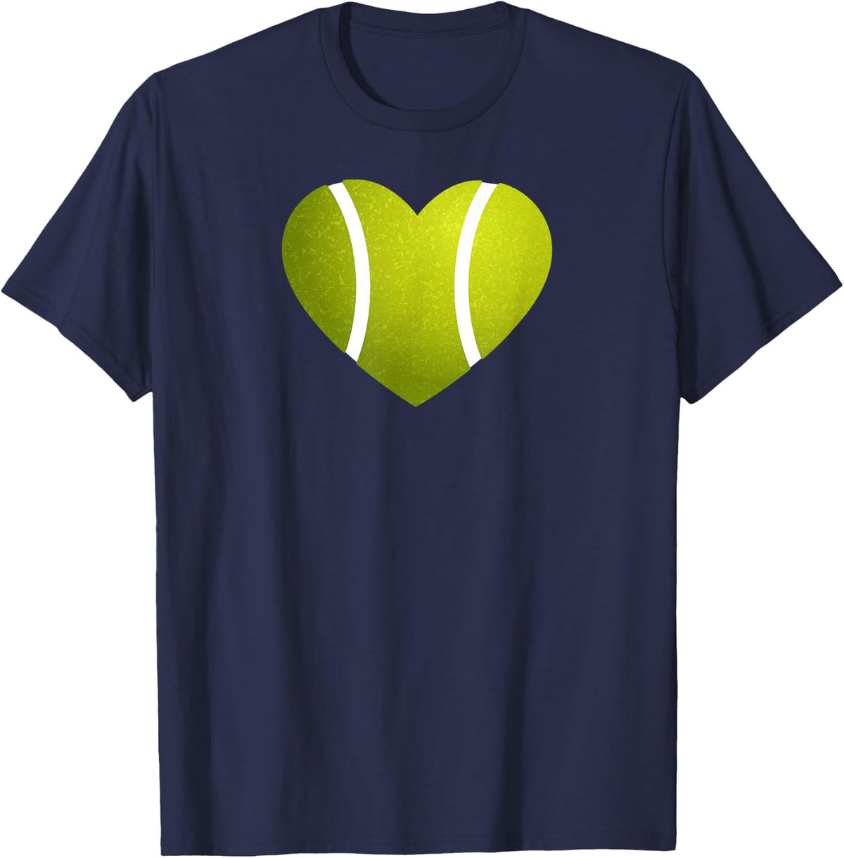 Tennis Ball Heart Tennis T-Shirt - Navy Blue