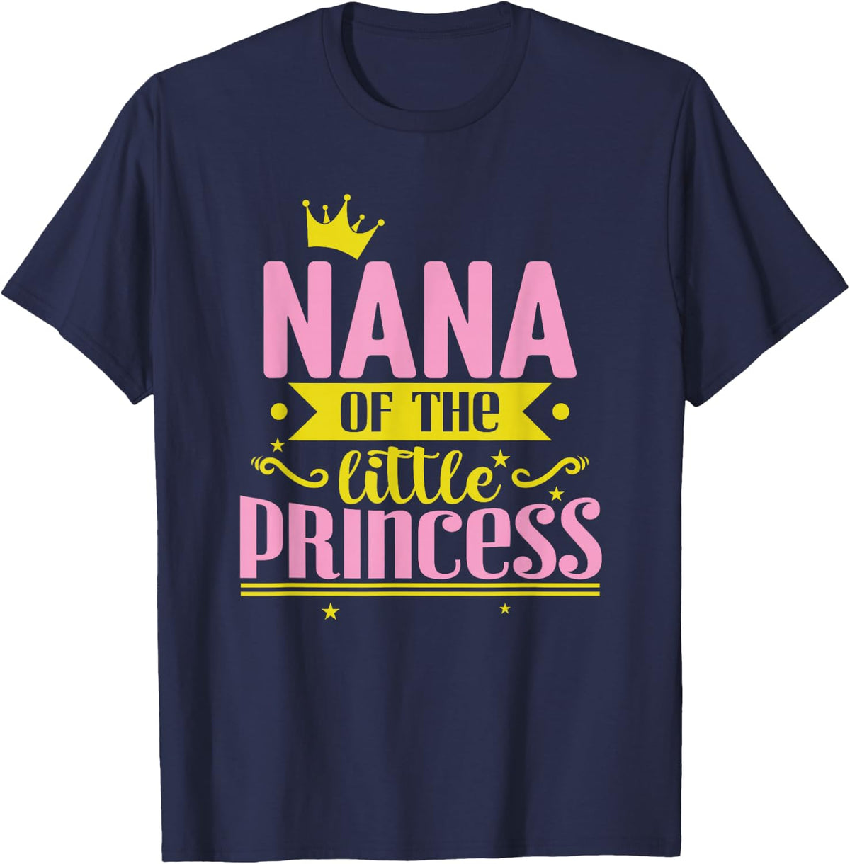 Nana of the little Princess T-Shirt - Navy Blue