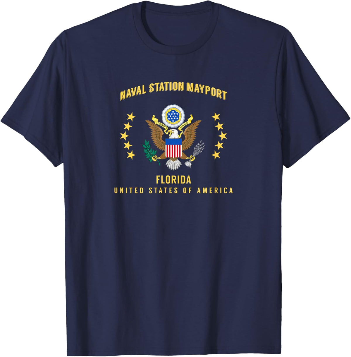 Naval Station Mayport T-Shirt - Navy Blue