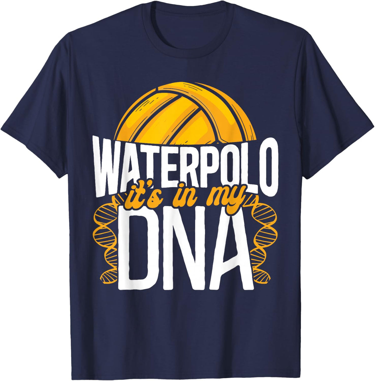 Water Polo Vintage Water Polo It's In My Dna T-Shirt - Navy Blue