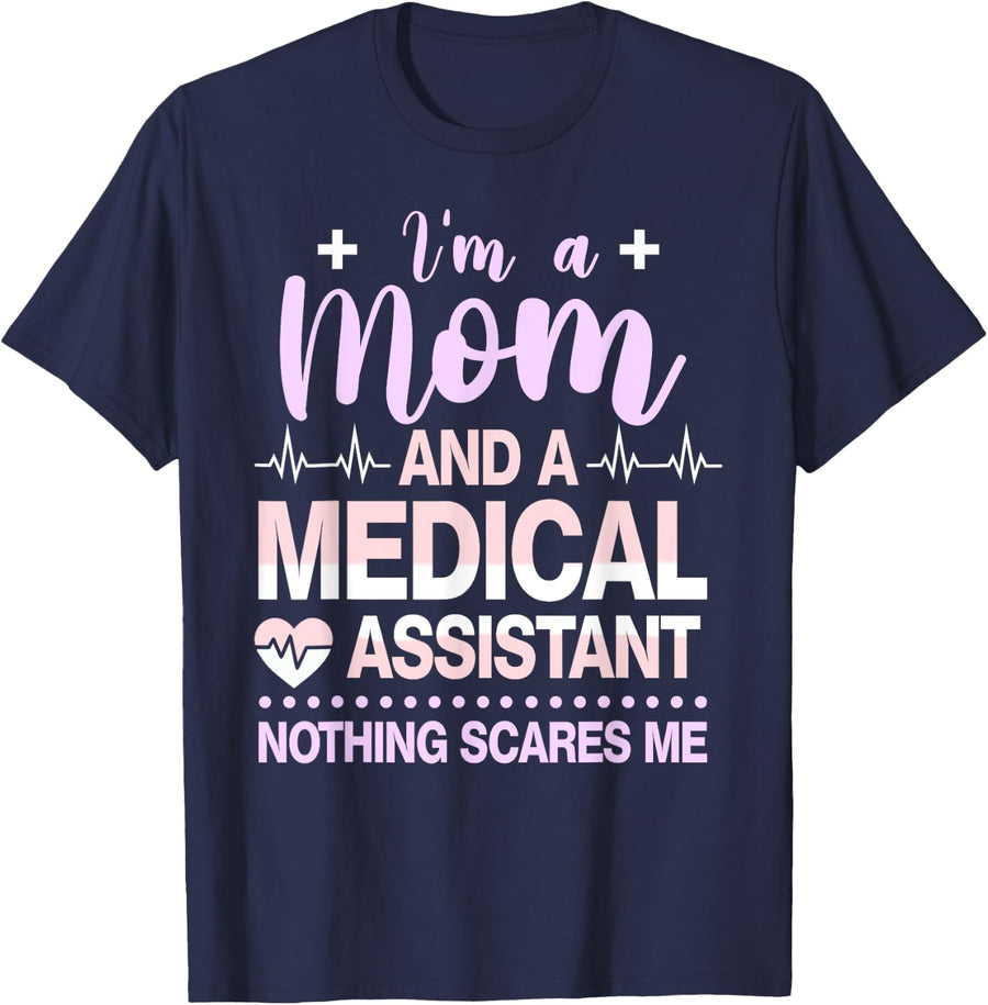 certified Medical assistant mom cma nurse T-Shirt - Navy Blue