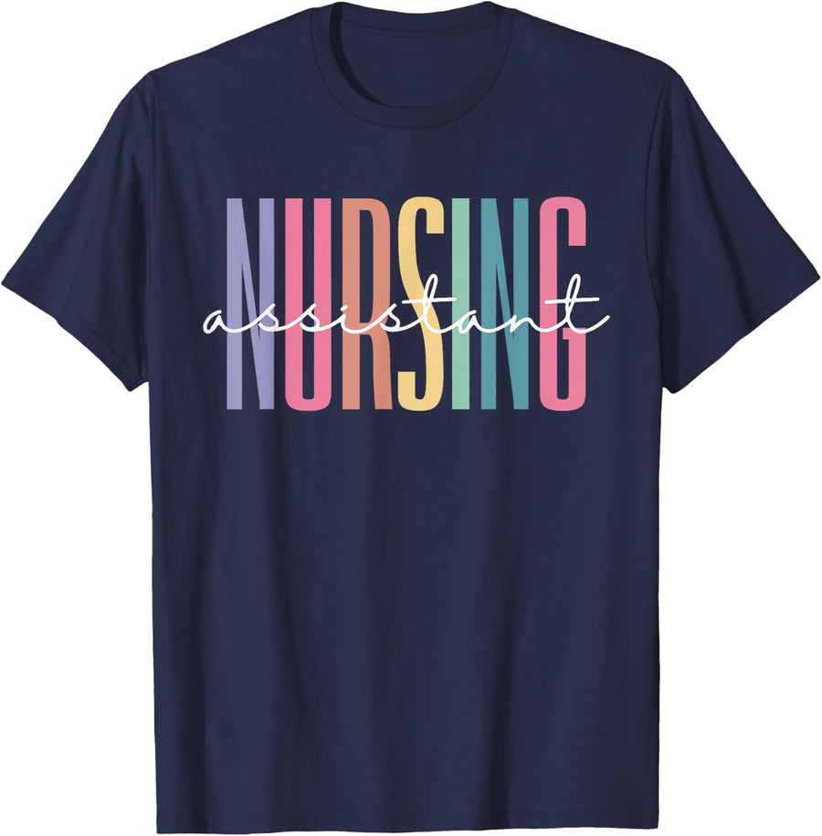 Nursing Assistant CNA Certified Nursing Assistant Medical T-Shirt - Navy Blue