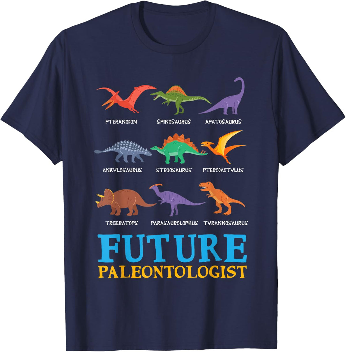 Future Paleontologist Paleontology Dinosaurs Lover Gifts T-Shirt Small - Navy Blue