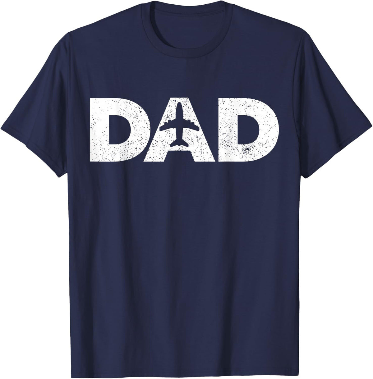 Pilot Dad for Airplane and Aviation Lover T-Shirt - Navy Blue