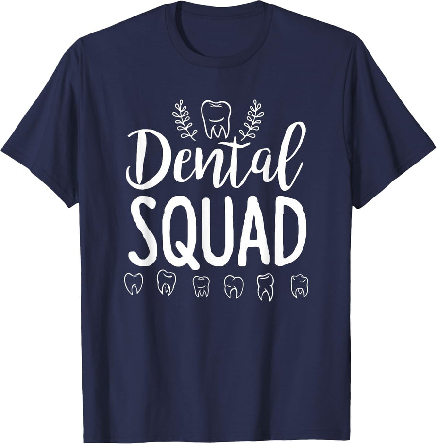 Dental Squad - Dentist Dental Student Shirt Gift T-Shirt - Navy Blue