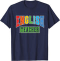 English Teacher Men Women Grammar Class English Teacher T-Shirt - Navy Blue