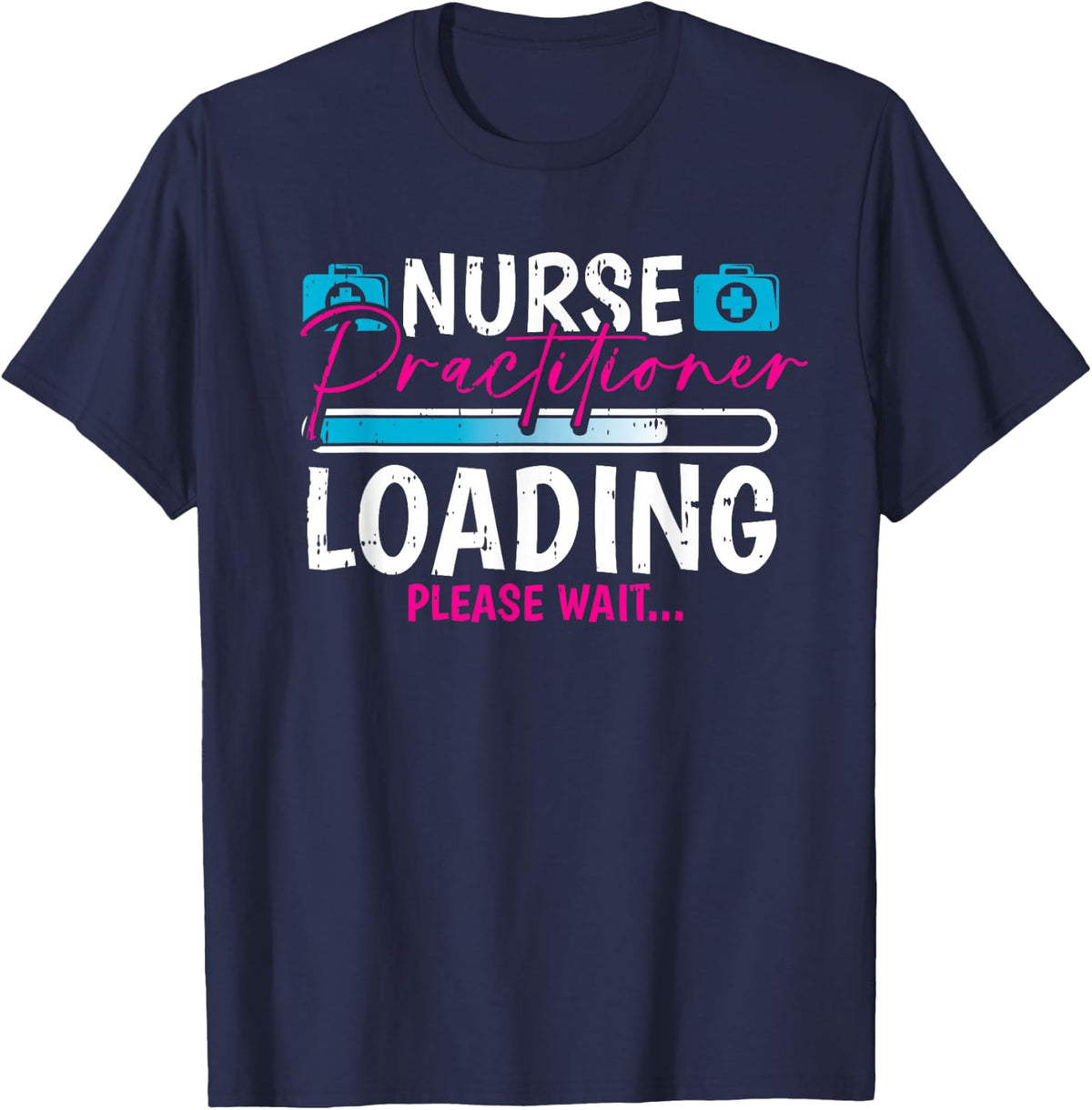 Nurse Practitioner NP Registered RN Medical Nursing Student T-Shirt - Navy Blue