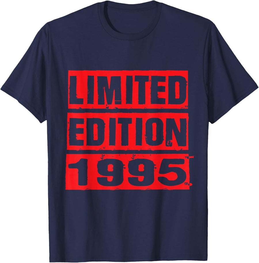 Limited Edition 1995 Birthday 1995 1995 Vintage T-Shirt - Navy Blue