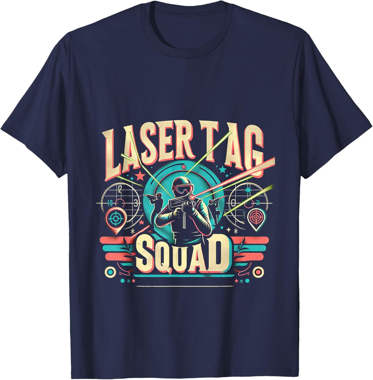 Laser Tag Squad | ---- T-Shirt - Navy Blue