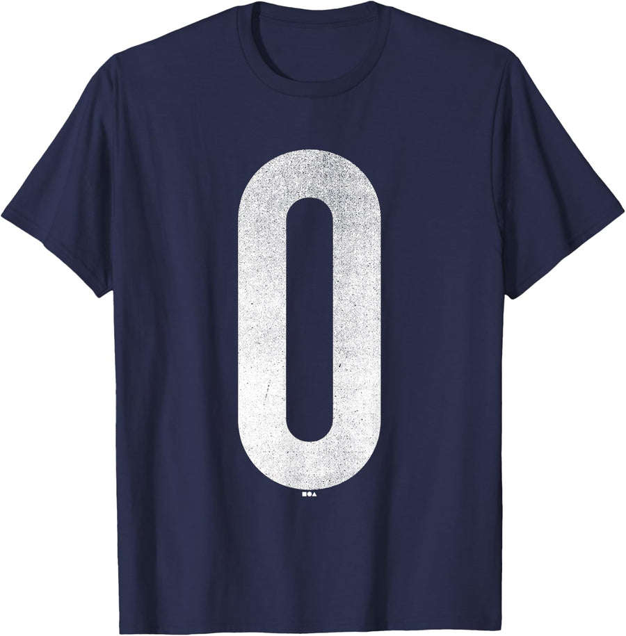 Edgy Understated Luxe | The Zero Designer T-Shirt - Navy Blue