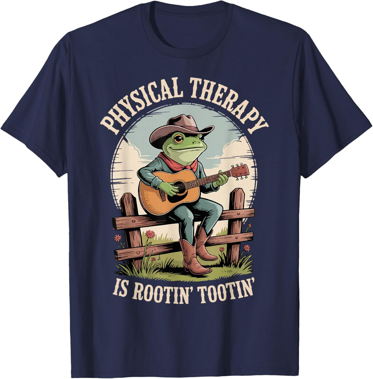 Physical Therapy Is Rootin' Tootin' T-Shirt - Navy Blue
