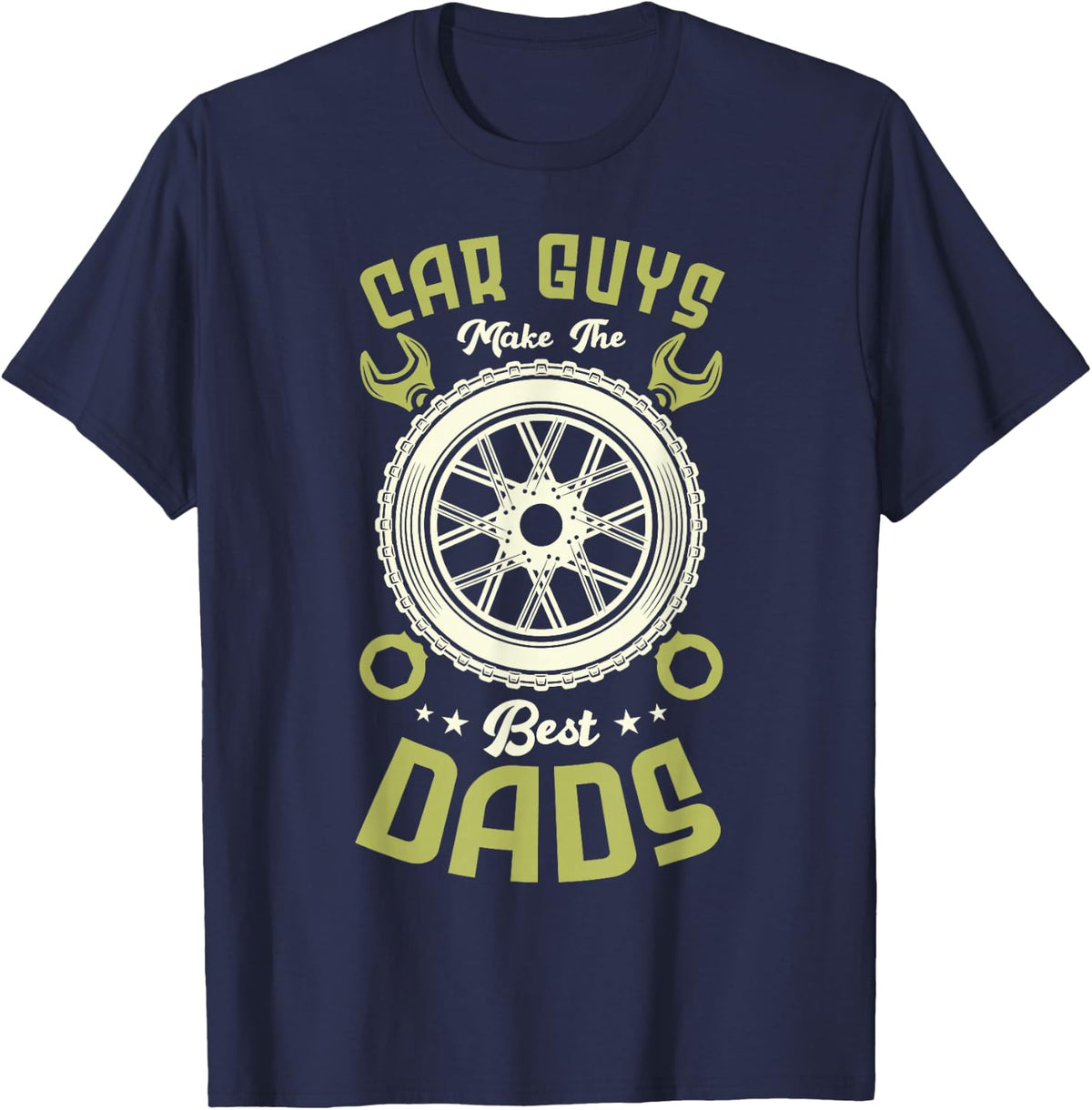 Car guys make the best dads Car mechanic Funny Mechanic T-Shirt - Navy Blue