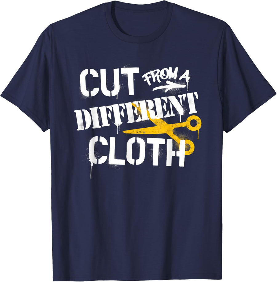 Cut from A Different Cloth Urban Hip Hop T-Shirt - Navy Blue