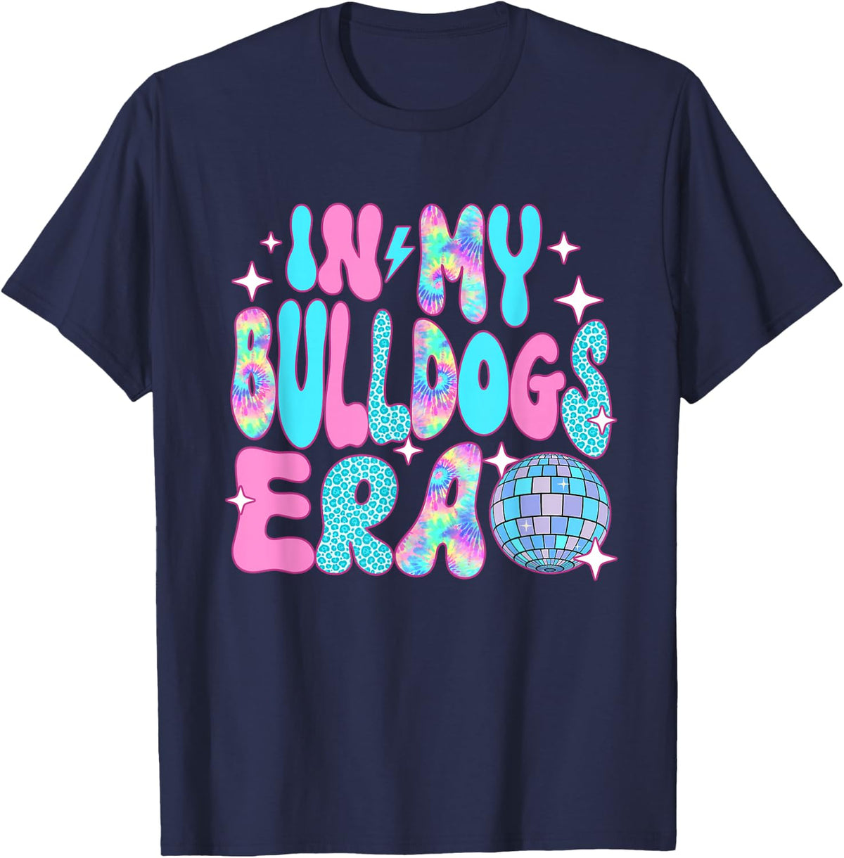 Disco In My Bulldogs Era T-Shirt - Navy Blue