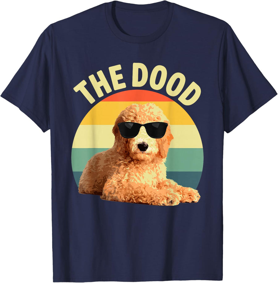 Cute Goldendoodle Art For Men Women Pet Goldendoodle Lovers T-Shirt - Navy Blue