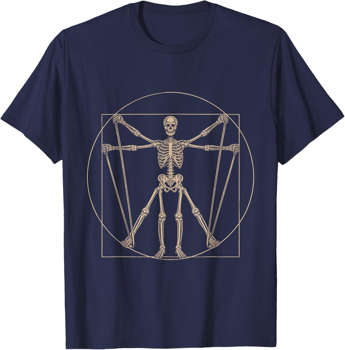 Physical Therapist Anatomy - Skeleton T-Shirt - Navy Blue
