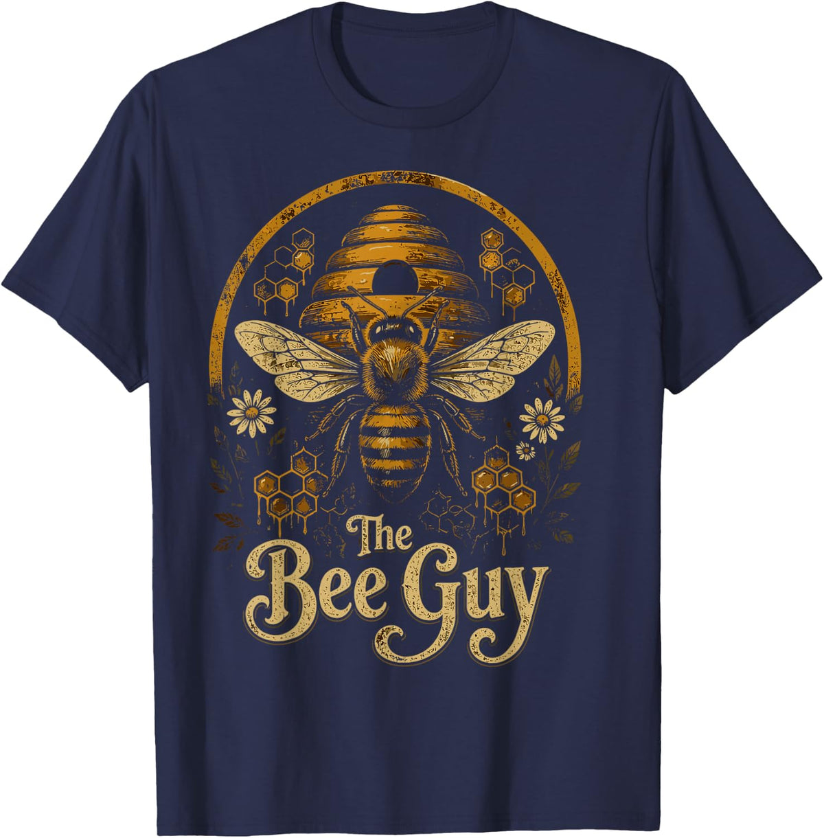 Bee Guy Honey Beekeeping Men Bees Beekeeper T-Shirt - Navy Blue
