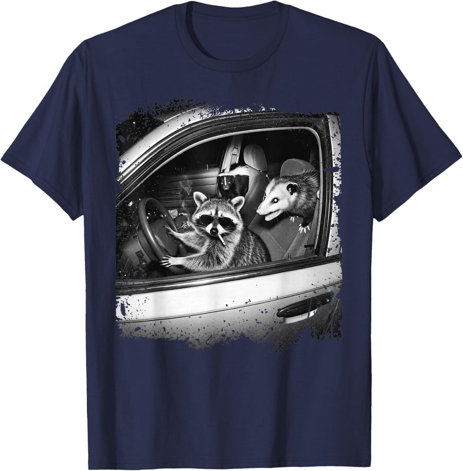 Retro Funny T-Shirt - Navy Blue