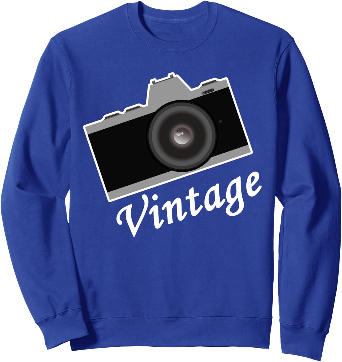 SLR Mirrorless Vintage Camera Sweatshirt - Adult Unisex Royal Blue