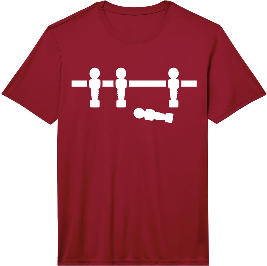 Table Football Player Performance T-Shirt - Red