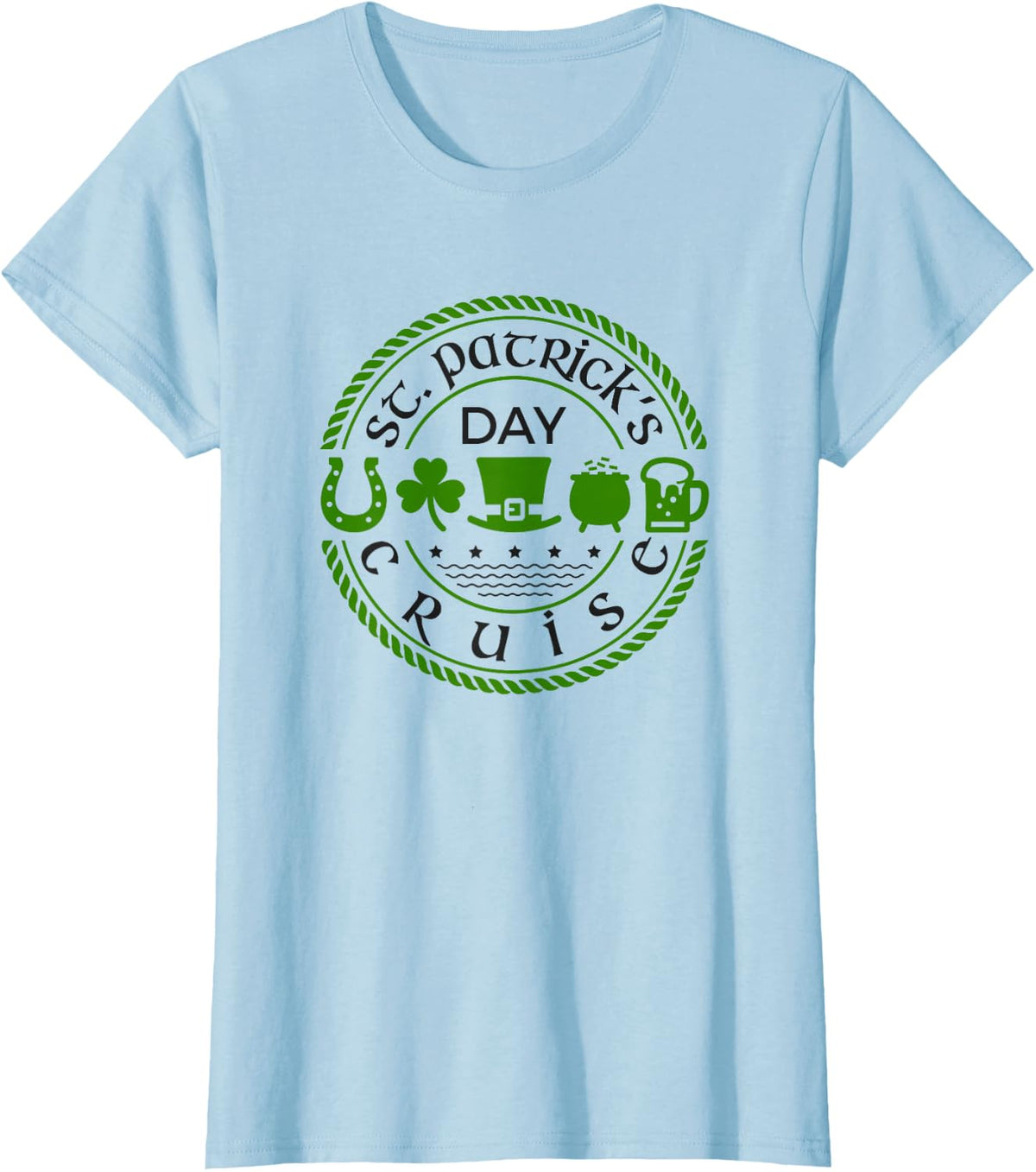 St. Patrick Day Cruise T-Shirt - Baby Blue