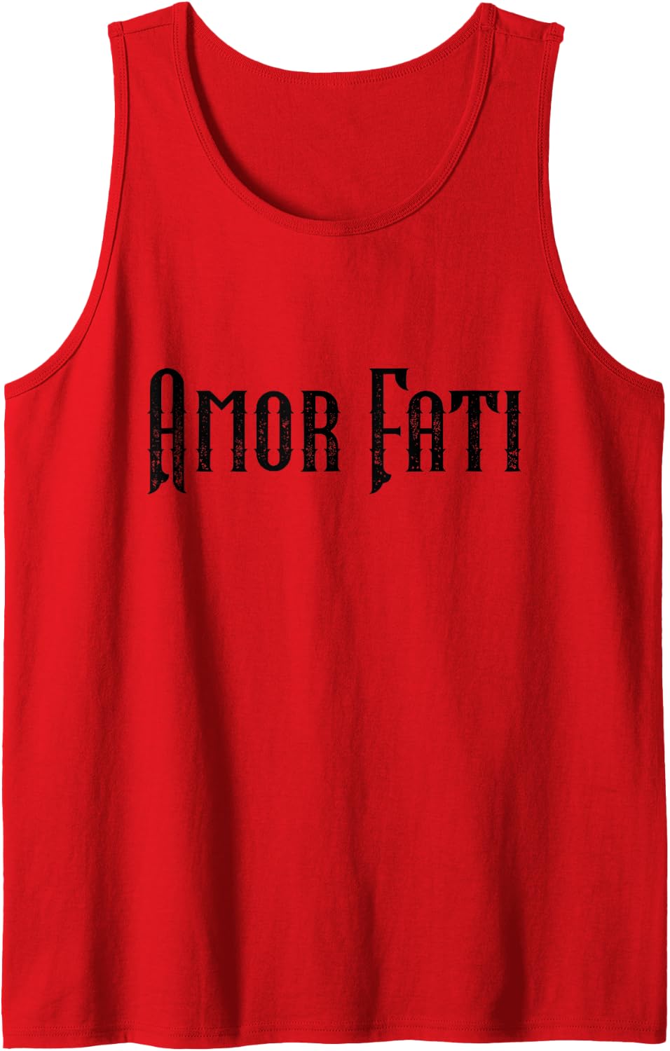 Stoic Quote Amor Fati - Marcus Aurelius Julius Caesar Seneca Tank Top - Red