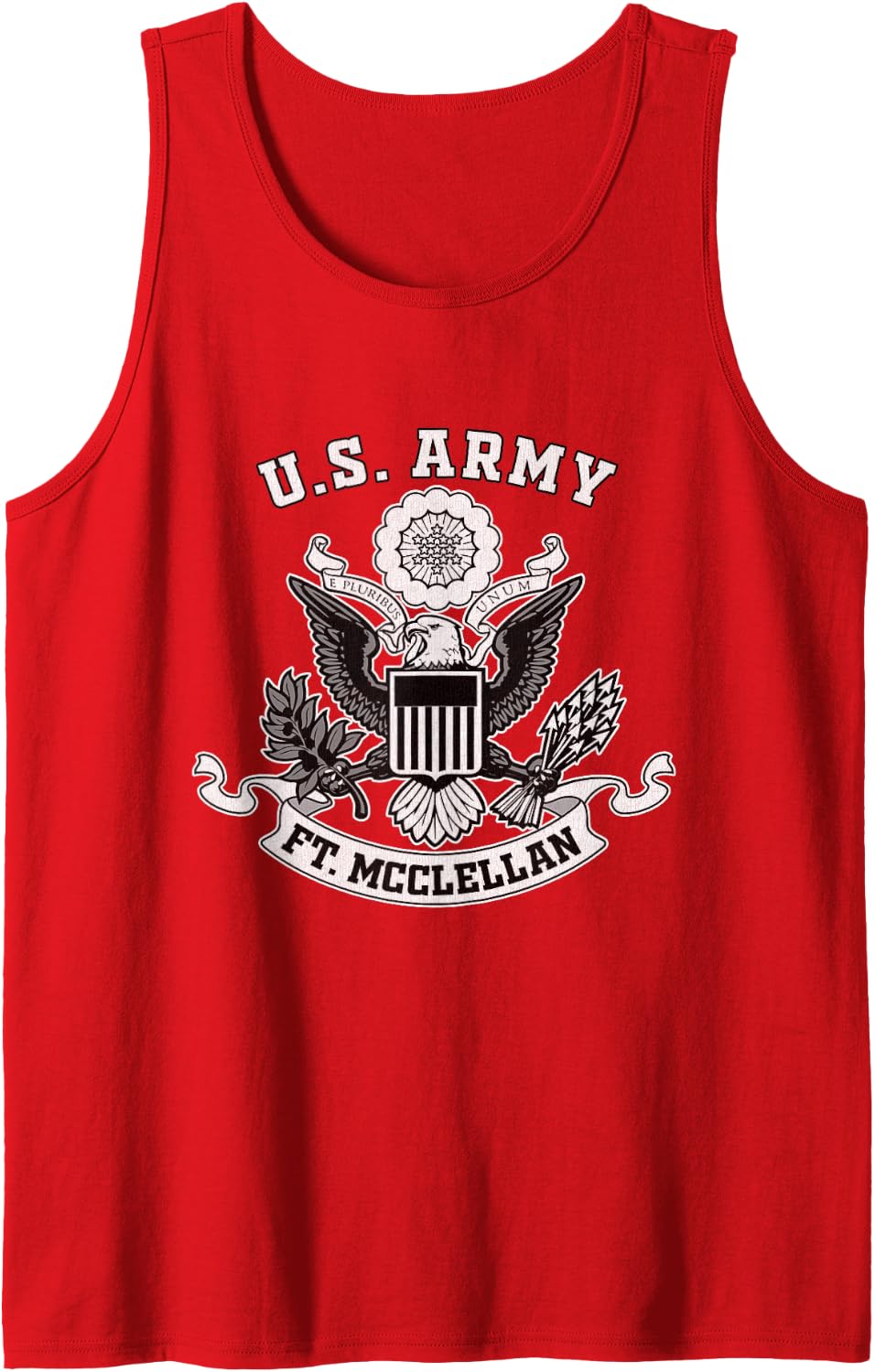 Fort McClellan Alabama Military Base Original Vintage Gifts Tank Top - Red