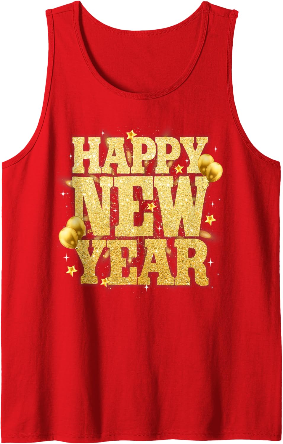 Happy New Year Family Reunion Party New Year Eve Outfit Sleeveless Tank Top - Red