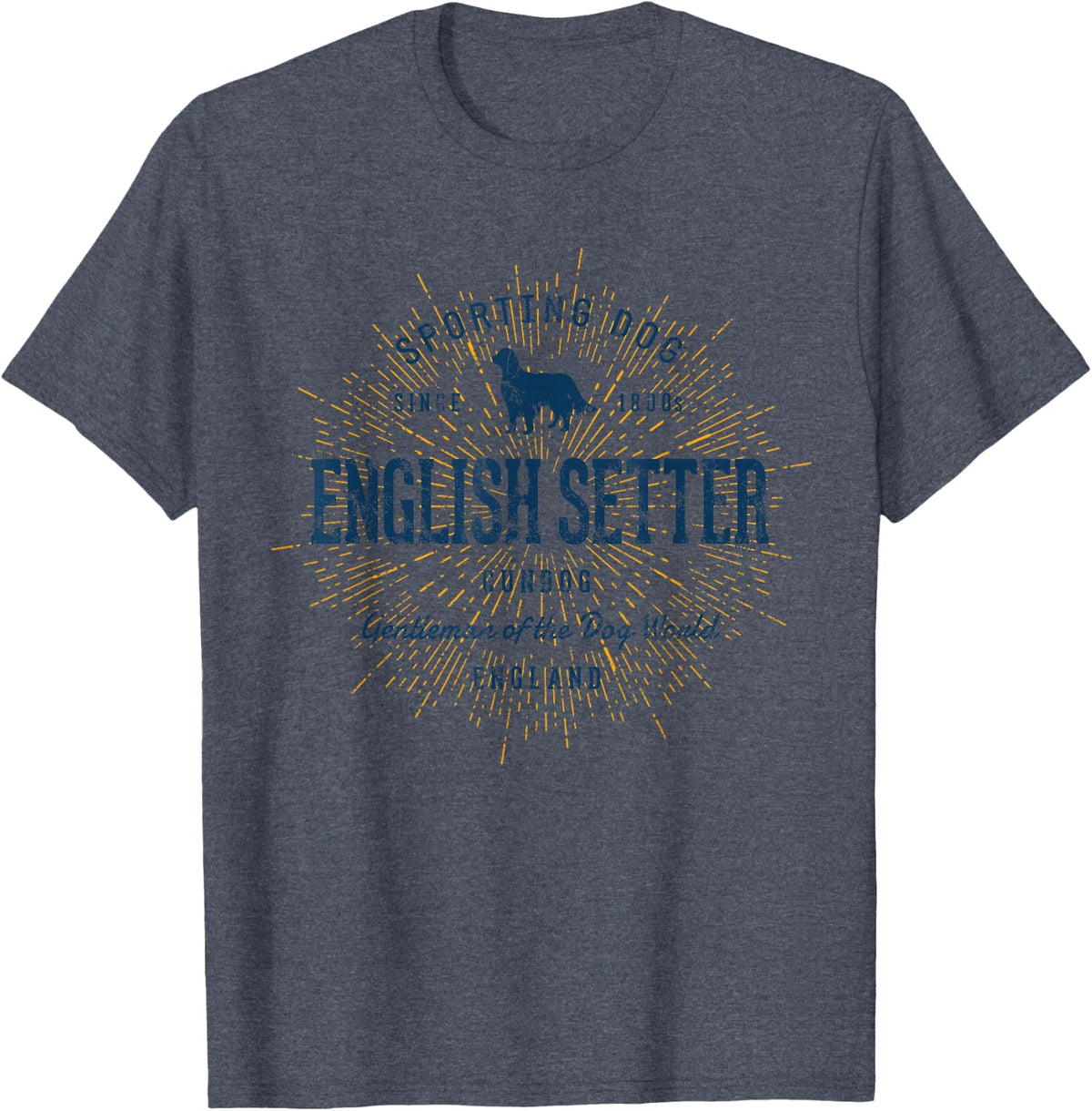English Setter Vintage English Setter T-Shirt - Heather Blue
