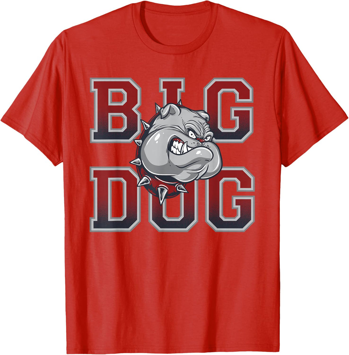 Big Dog Bulldog T-shirt T-Shirt - Red