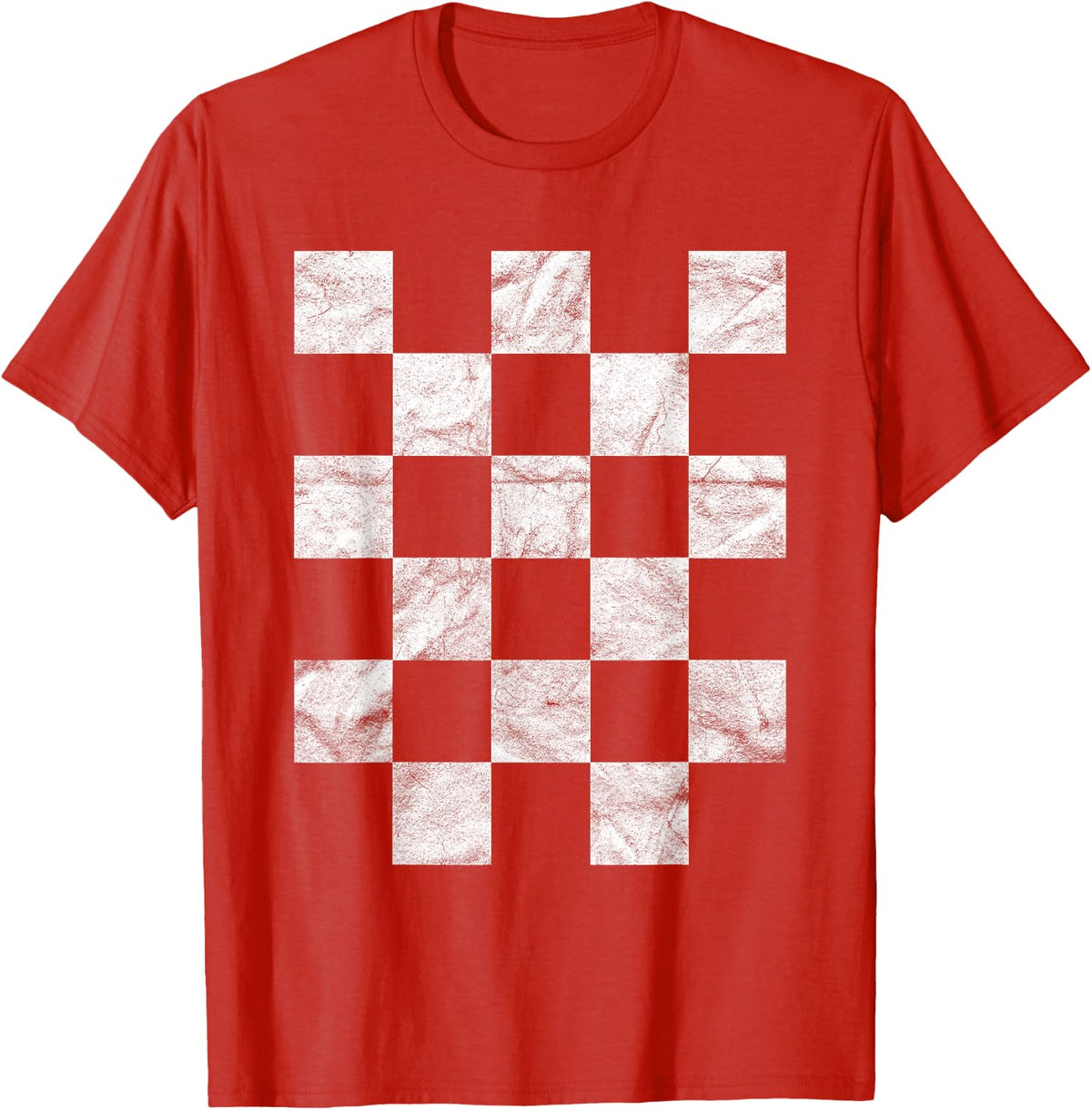 Croatia Hrvatska Shirt National Flag Red-White Kockasti T-Shirt - Red