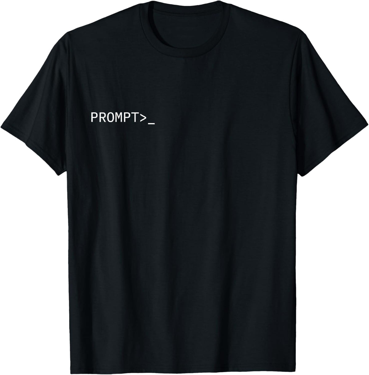 Prompt Coder Gift for AI Prompt Engineer & Hacker Funny T-Shirt - Black