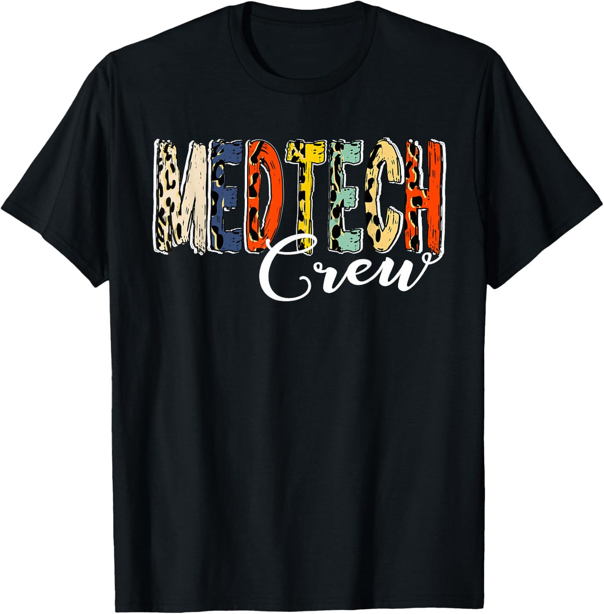MedTech Crew T- Medical Technology Crew T Matching Clinic Cr T-Shirt - Black