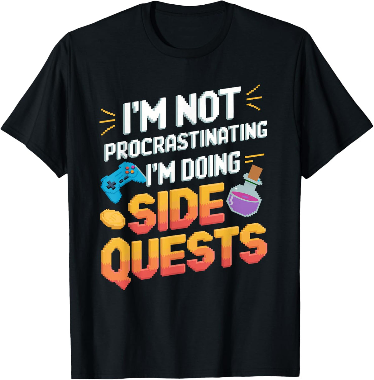 Unisex-Adult Black Small Casual Modern T-Shirt - Black