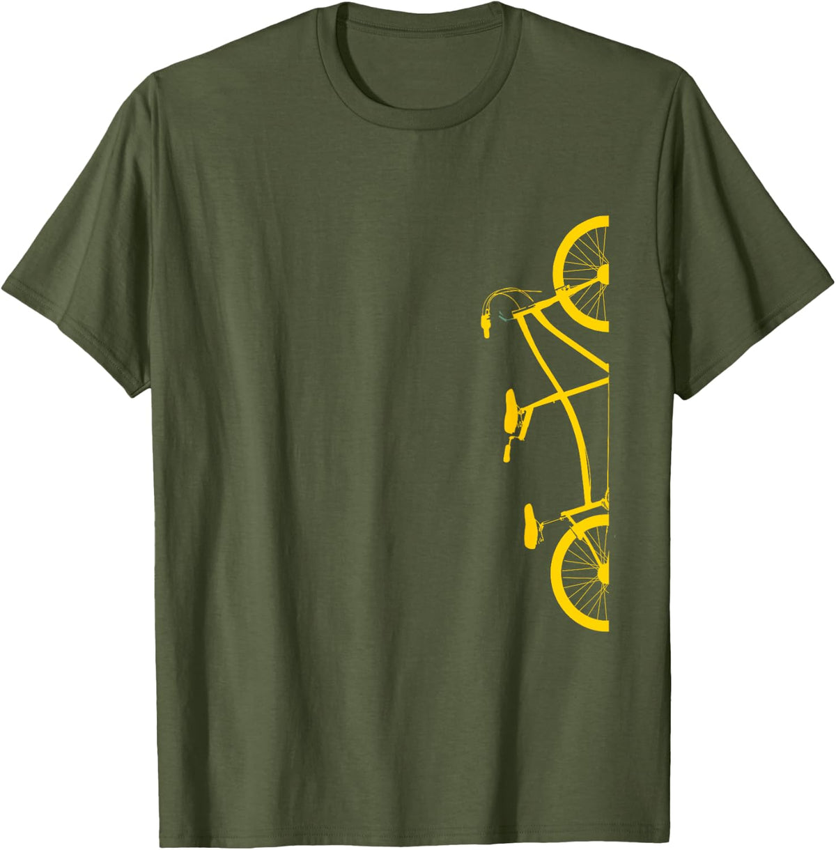 Bicycle rider bike tour tandem bike tandem bike T-Shirt - Olive Green