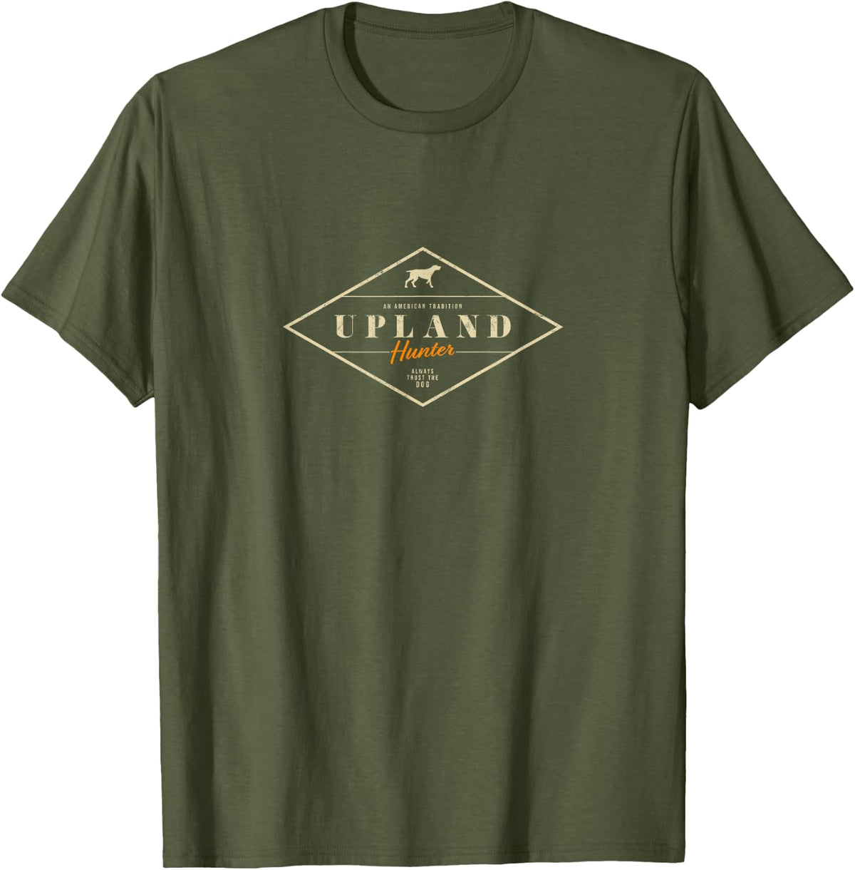 Upland Hunter Diamond T-Shirt - Olive Green