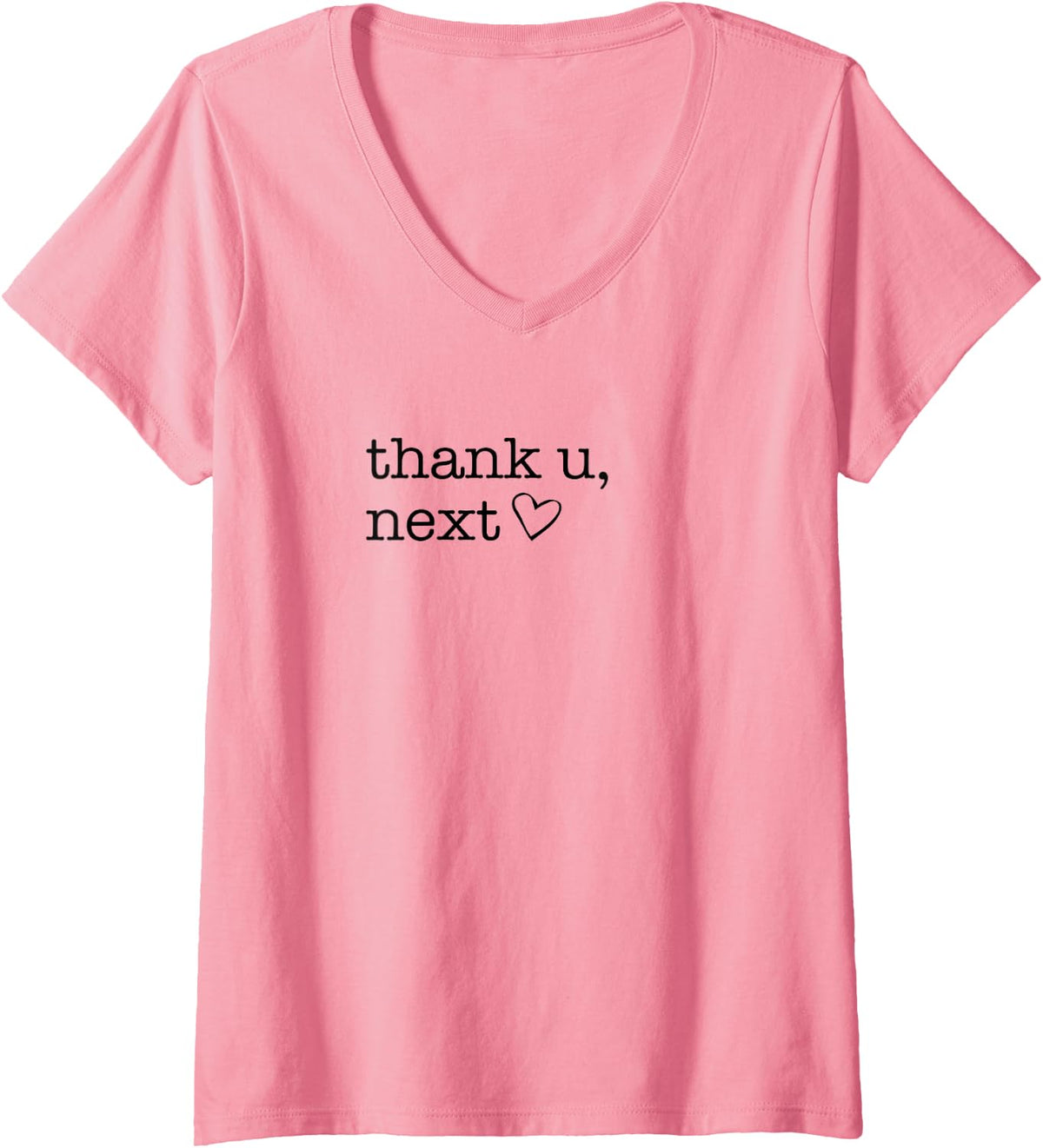 Womens Thank u, Next Tshirt, Funny Boyfriend Tees, Thank You shirt V-Neck T-Shirt - Pink