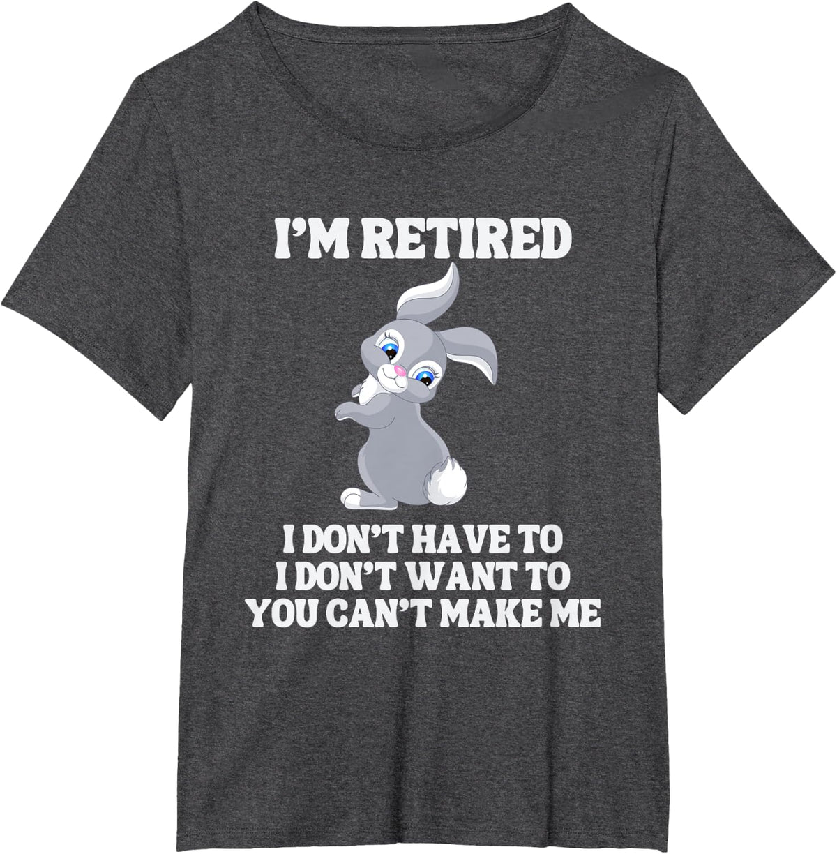 Retired Easter Bunny for Retirement Party T-Shirt - Dark Heather Grey