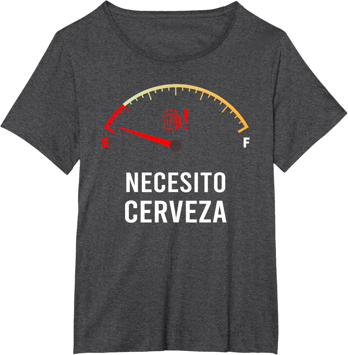 Necesito Cerveza Funny Spanish quote I Need Beer T-Shirt - Dark Heather Grey