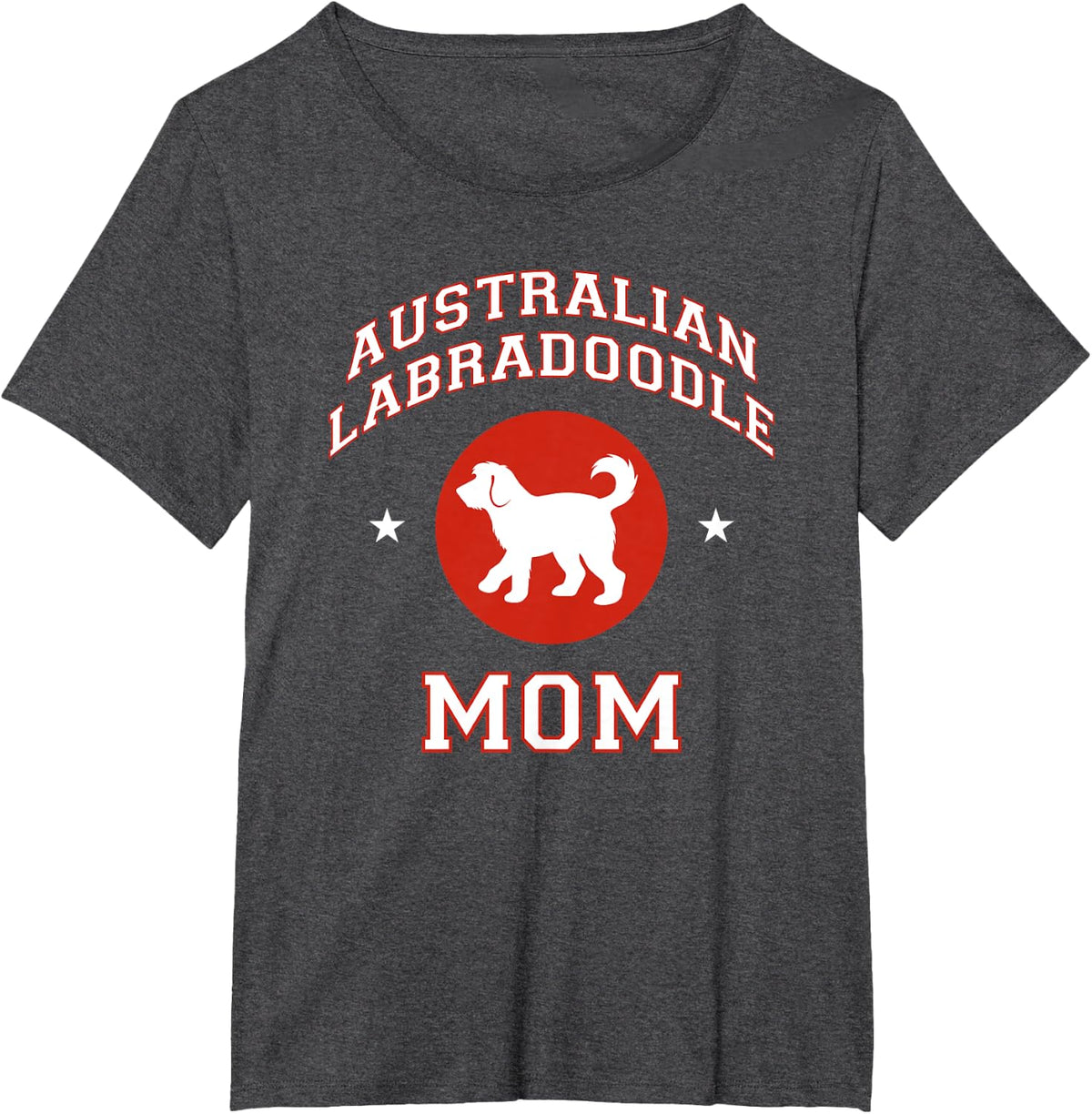 Australian Labradoodle Mom T-Shirt - Dark Heather Grey