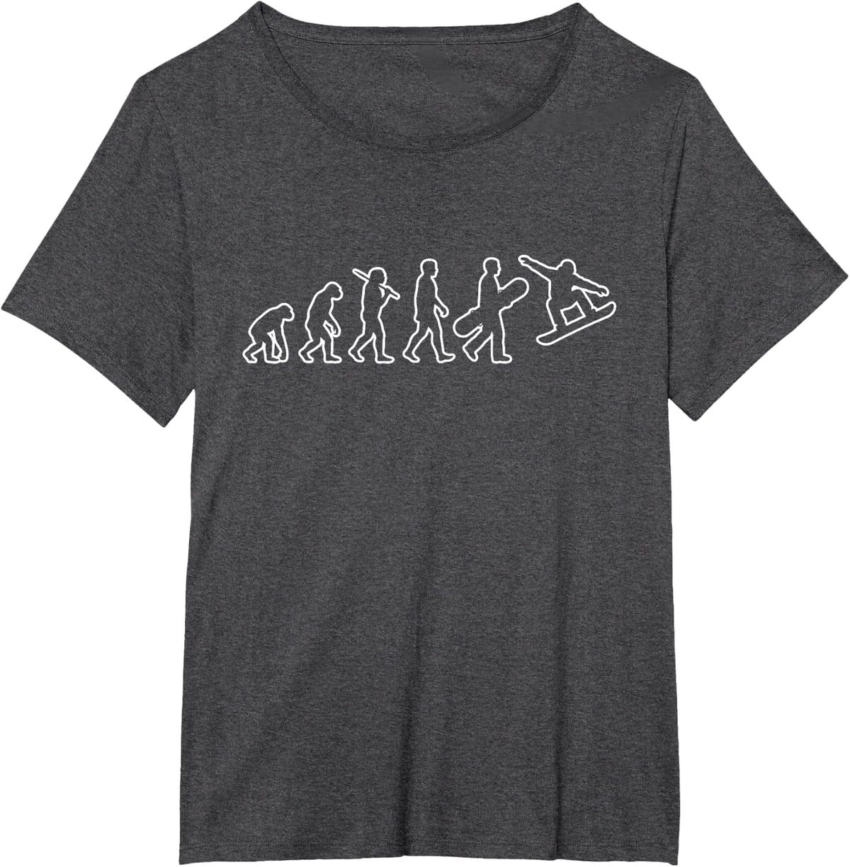 Snowboarding Evolution T-Shirt - Dark Heather Grey