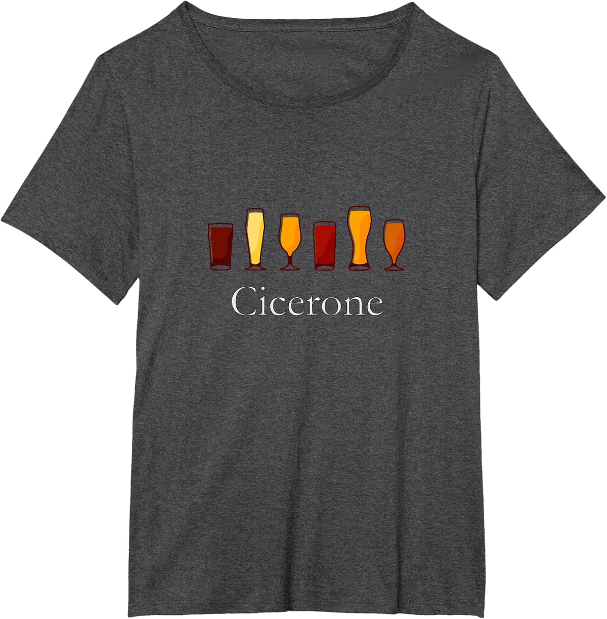 Cicerone Beer Sommelier for Craft Beer Drinking T-Shirt - Dark Heather Grey