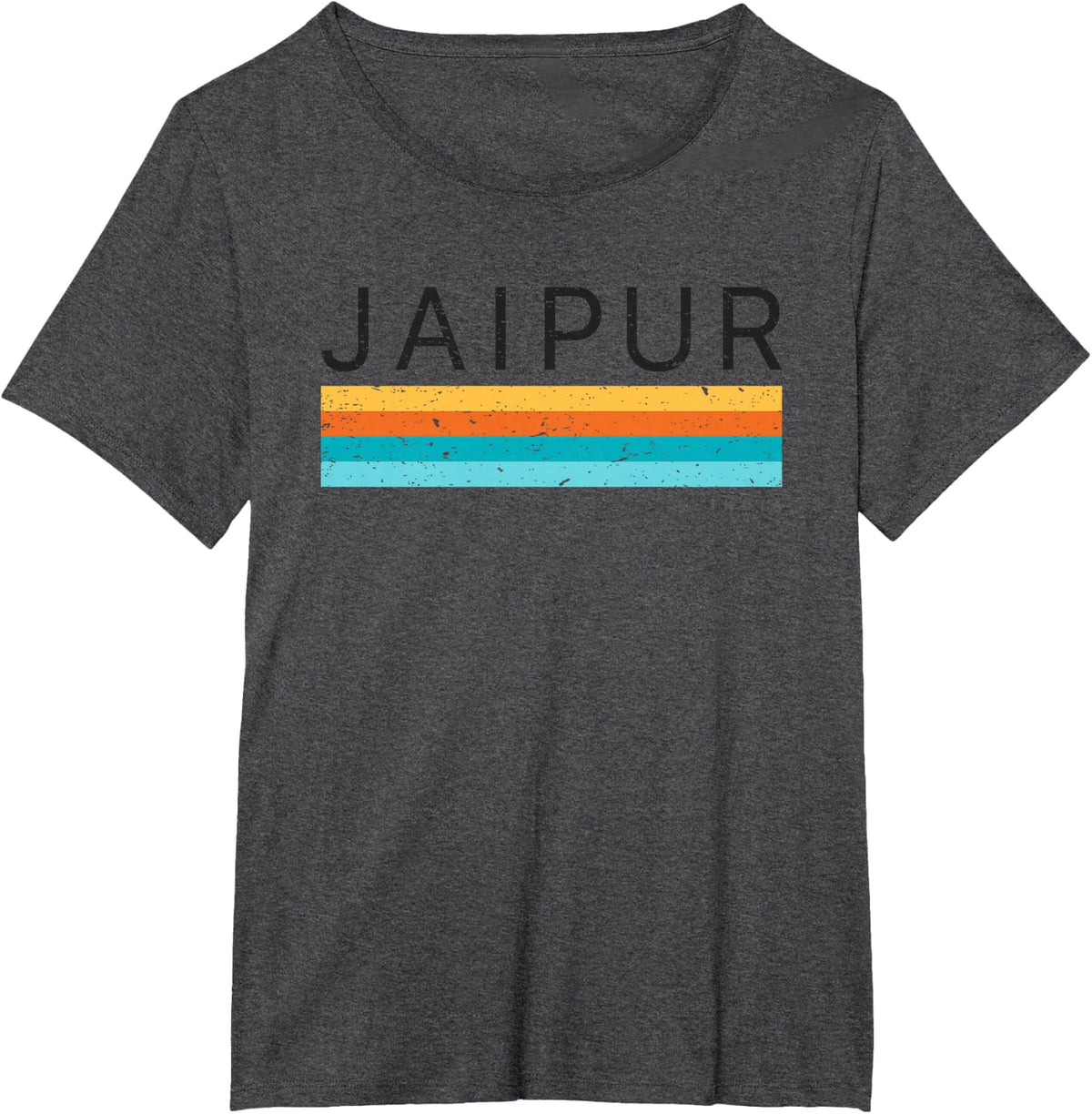 Vintage Jaipur India Retro Design T-Shirt - Dark Heather Grey