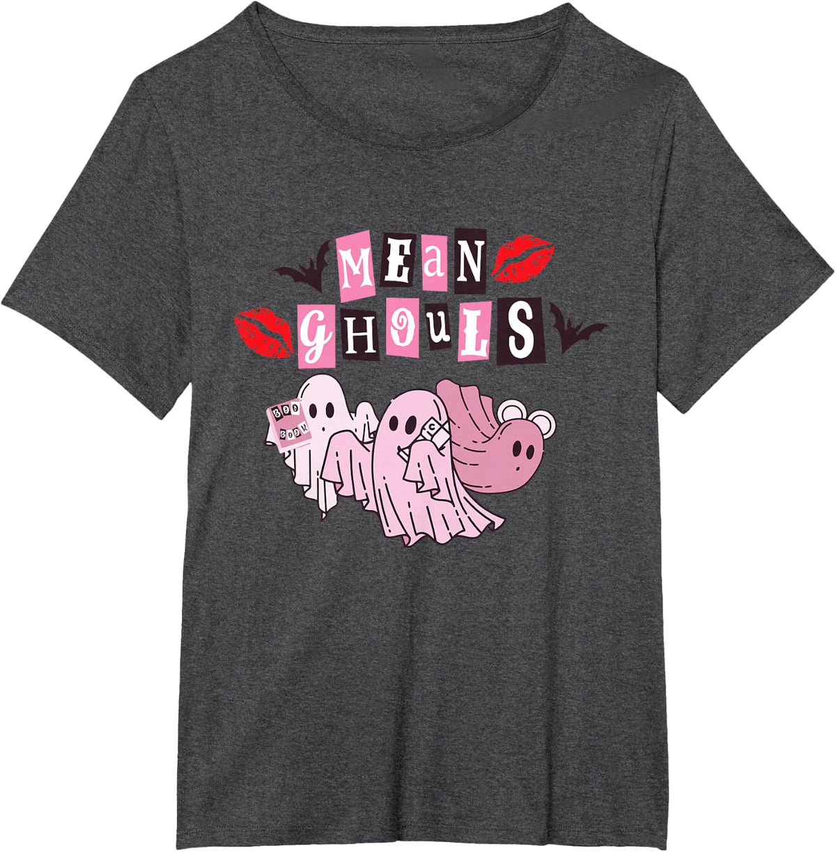 Boo-jee Ghost Mean Ghouls Spooky Halloween Trick Or Treat T-Shirt - Dark Heather Grey