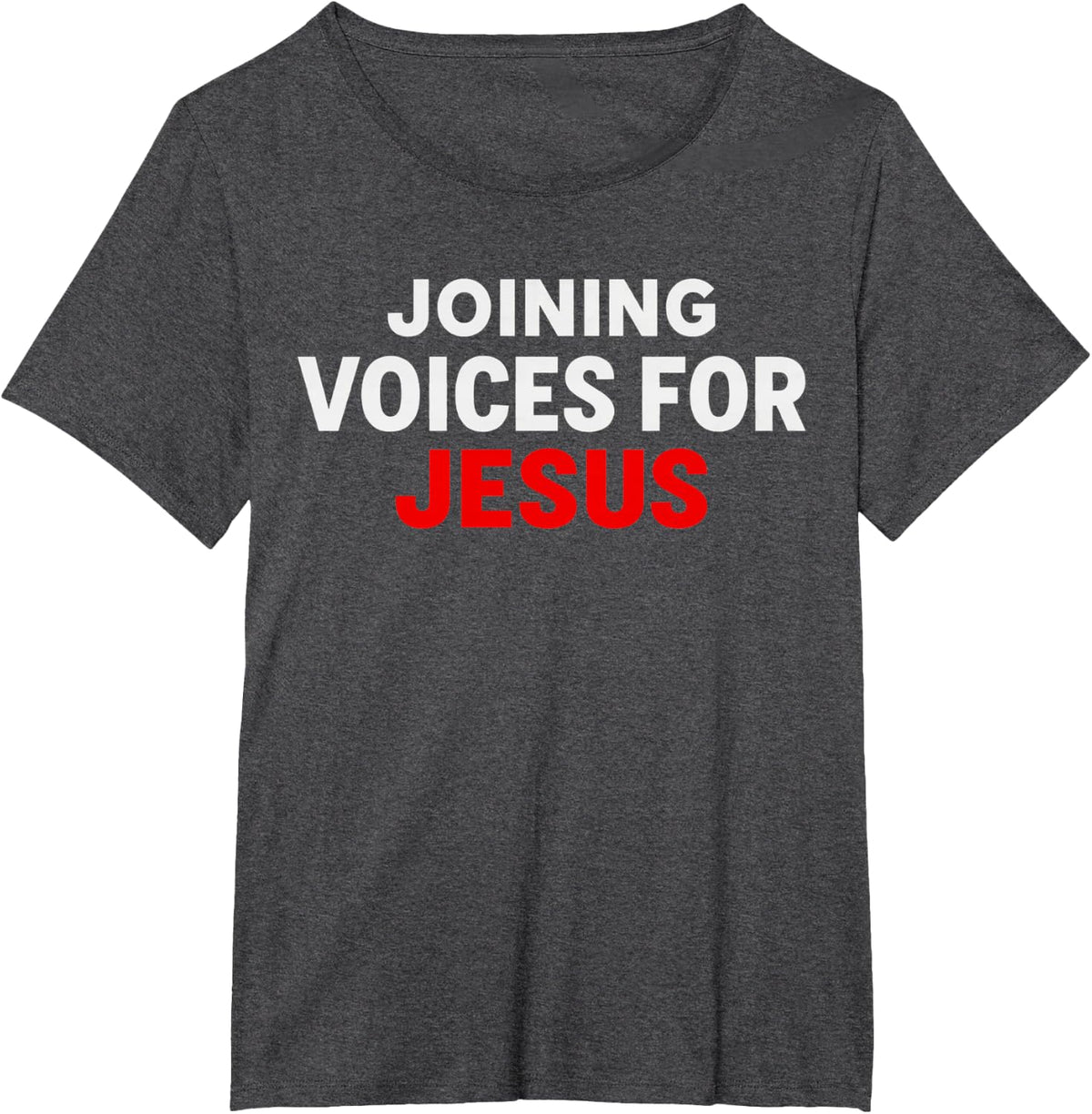 Joining Voices for Jesus Christian Church T-Shirt - Dark Heather Grey
